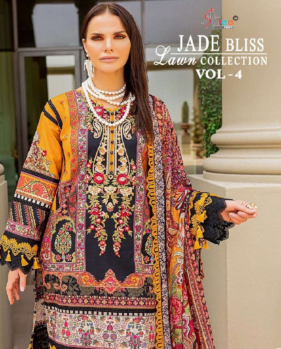 JADE BLISS LAWN VOL-04 Open Pic by Shree